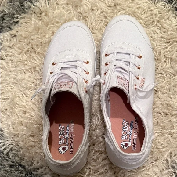 BOBS from Skechers White and Pink Sneakers - Picture 2 of 4